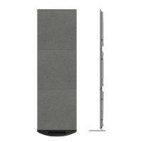 Artnovion Helen Mobile Absorber Wall - Ash Grey Suede (1 Stand)