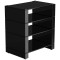 Blok Stax 2G 4 Shelf Hi-Fi Stand - Black Glass Shelves / High Gloss Black Sides