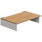 Blok Stax 2G Modular Hi-Fi Stand - Shelf 120 - Natural Ash Plywood Shelves / Satin White Sides