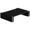 Blok Stax 2G Modular Hi-Fi Stand - Shelf 120 - Black Glass Shelves / High Gloss Black Sides