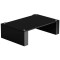 Blok Stax 2G Modular Hi-Fi Stand - Shelf 170 - Black Glass Shelves / High Gloss Black Sides