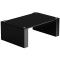 Blok Stax 2G Modular Hi-Fi Stand - Shelf 220 - Black Glass Shelves / High Gloss Black Sides