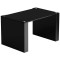 Blok Stax 2G Modular Hi-Fi Stand - Shelf LP - Black Glass Shelves / High Gloss Black Sides