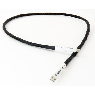 Tellurium Q Silver Diamond Waveform hf USB Cable (USB-A to USB-B) - 1m